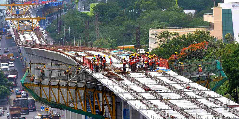 Hyderabad Metro under Construction