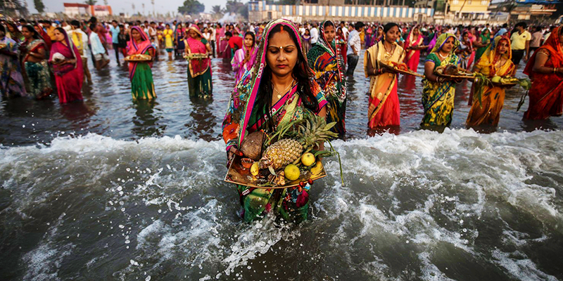 Breaking fast on Chhath