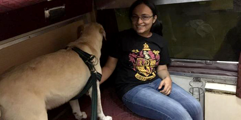 Traveling with dog in Indian Railways at First Class