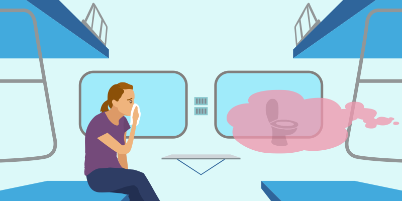 keep you train's bathroom neat & clean