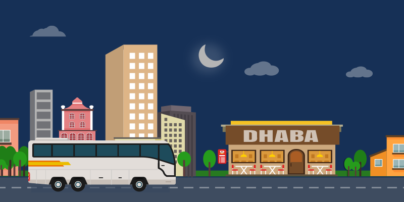 Eat local cuisines while travelling on bus 