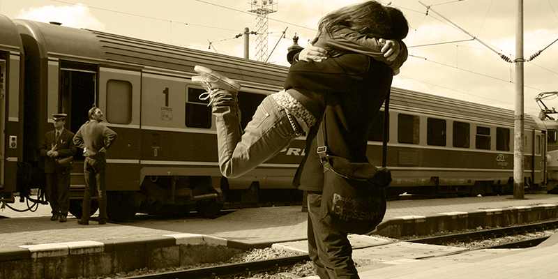 Romance on train