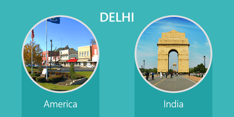 Indian places in foreign land