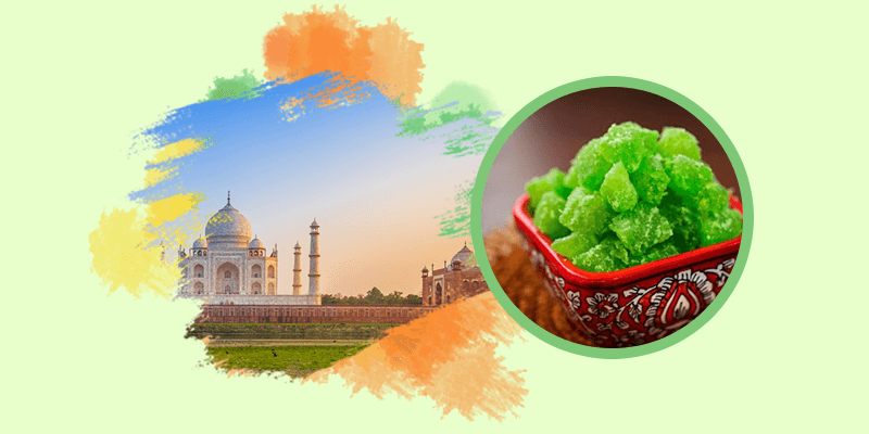 Agra 's famous petha