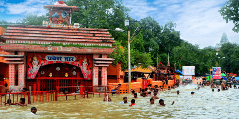 Submerged Hanuman Temple